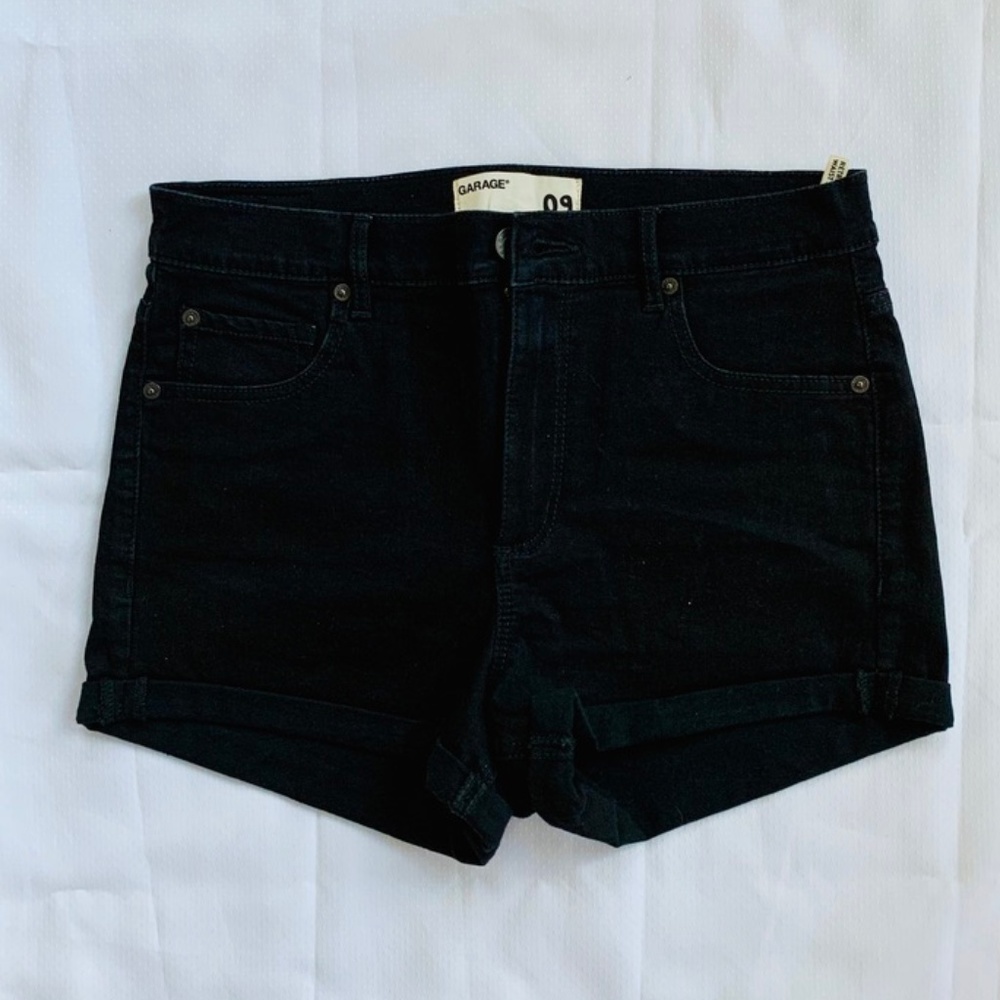 Garage Black Jean Shorts